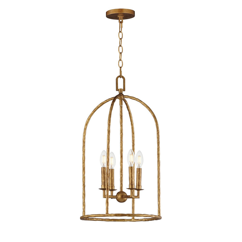 Maxim 21844EG Four Light Pendant, Etruscan Gold