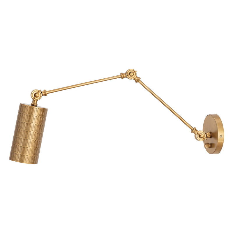 Maxim 29120WBR One Light Wall Sconce, Weathered Brass