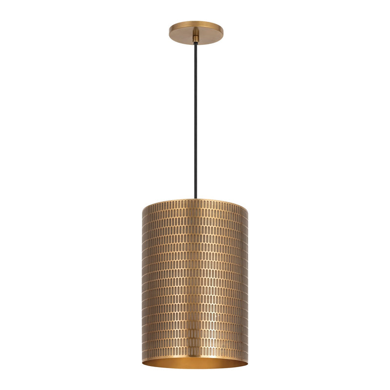 Maxim 29123WBR One Light Pendant, Weathered Brass