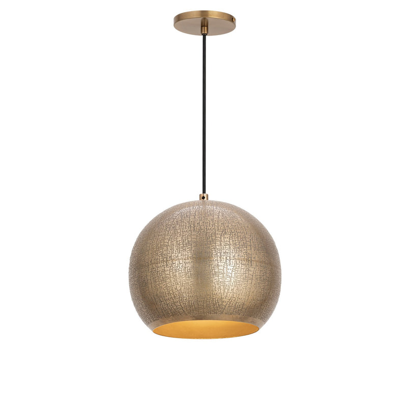 Maxim 29131WBR One Light Mini Pendant, Weathered Brass