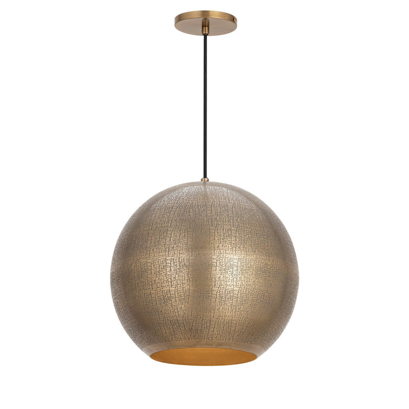 Maxim 29132WBR One Light Pendant, Weathered Brass