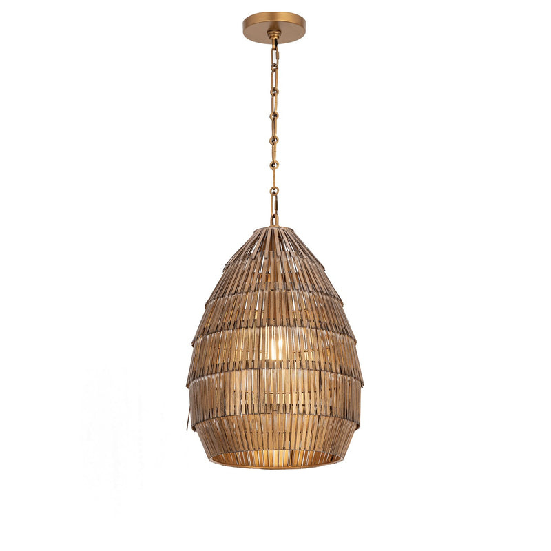 Maxim 29181AB One Light Pendant, Antique Brass