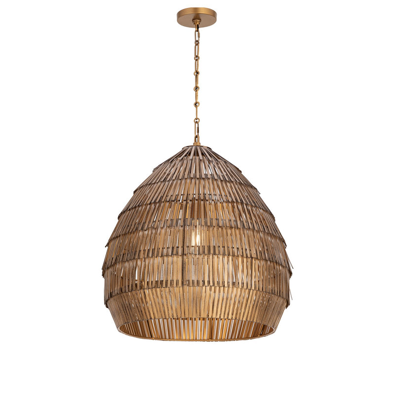 Maxim 29182AB One Light Pendant, Antique Brass