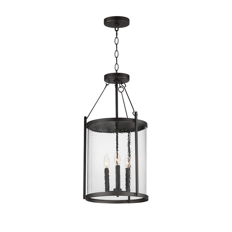Maxim 30069HMBK Three Light Pendant, Black