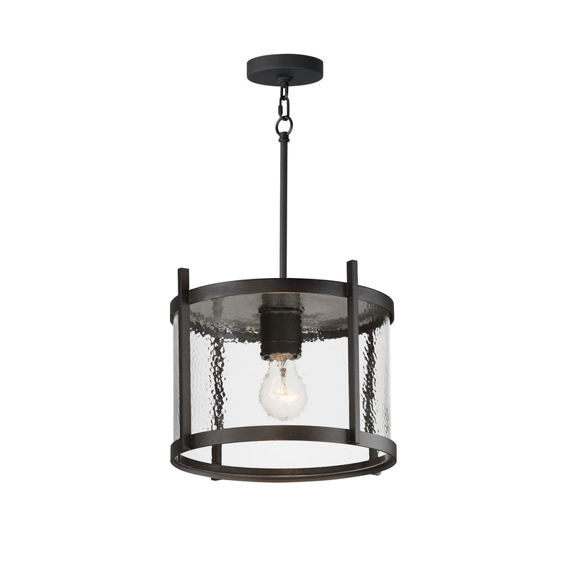 Maxim 30061HMBK One Light Semi Flush - Pendant, Black