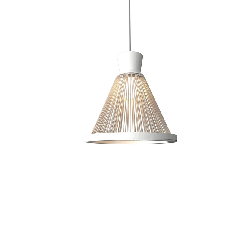 Accord Lighting 1530.47 One Light Pendant, Organic White