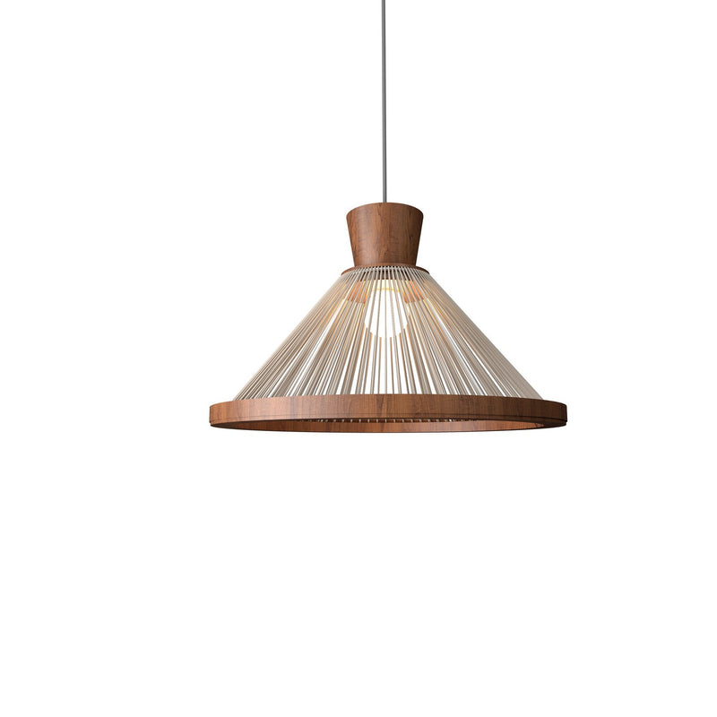 Accord Lighting 1531.06 One Light Pendant, Imbuia