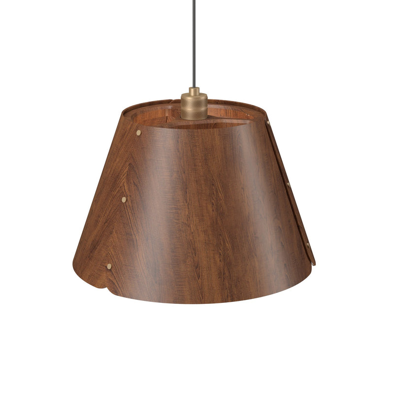 Accord Lighting 1536.06 One Light Pendant, Imbuia