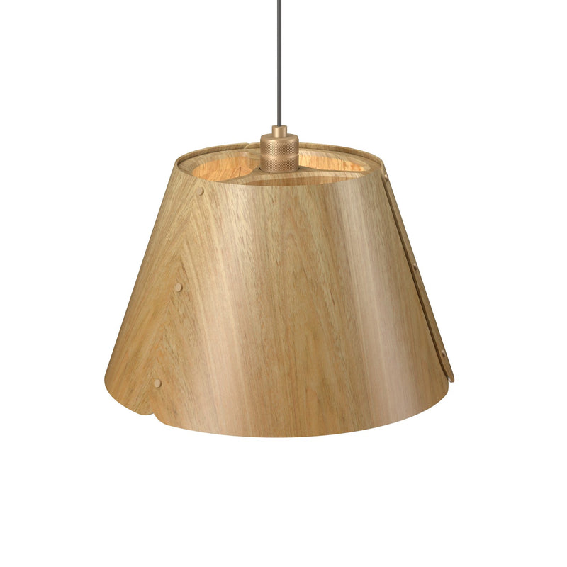 Accord Lighting 1536.09 One Light Pendant, Louro Freijo