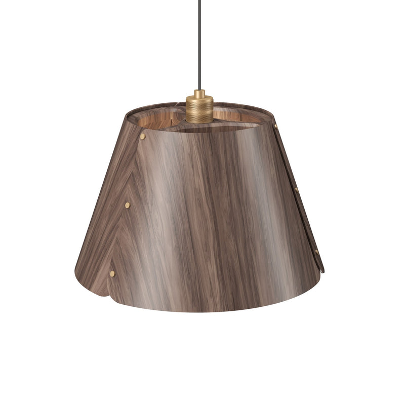 Accord Lighting 1536.18 One Light Pendant, American Walnut