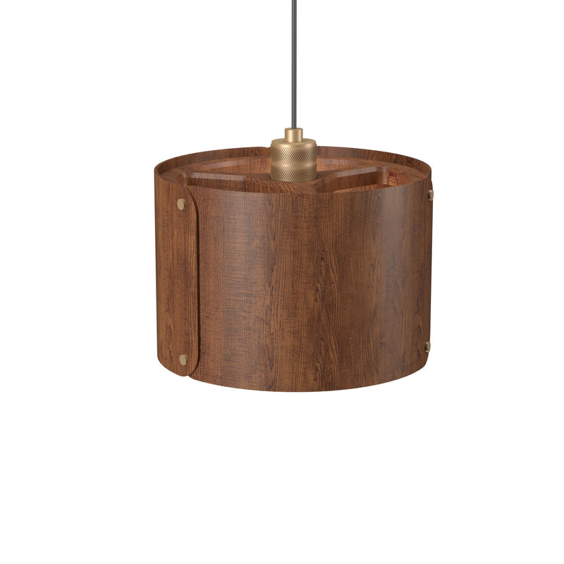 Accord Lighting 1539.06 One Light Pendant, Imbuia