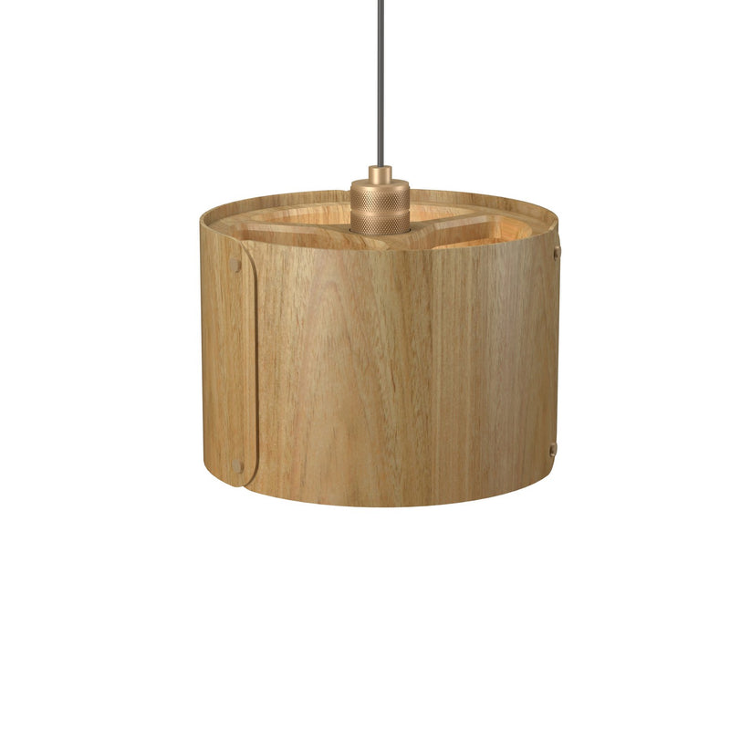 Accord Lighting 1539.09 One Light Pendant, Louro Freijo
