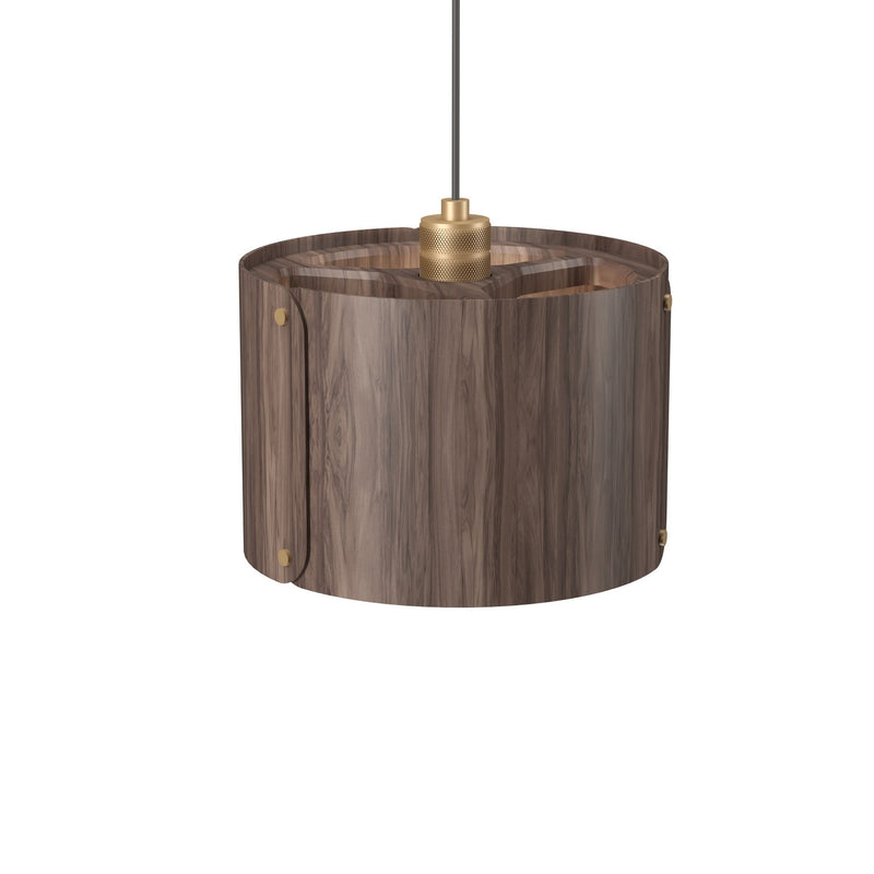 Accord Lighting 1539.18 One Light Pendant, American Walnut