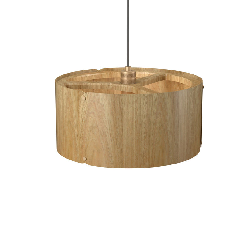 Accord Lighting 1540.09 One Light Pendant, Louro Freijo