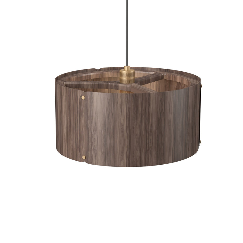 Accord Lighting 1540.18 One Light Pendant, American Walnut