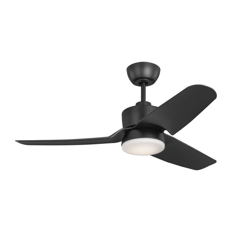 Visual Comfort Fan 3CGR44MBKD 44" Ceiling Fan, Midnight Black