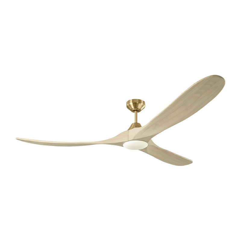 Visual Comfort Fan 3MAVSM70BBSWWOD 70" Ceiling Fan, Burnished Brass