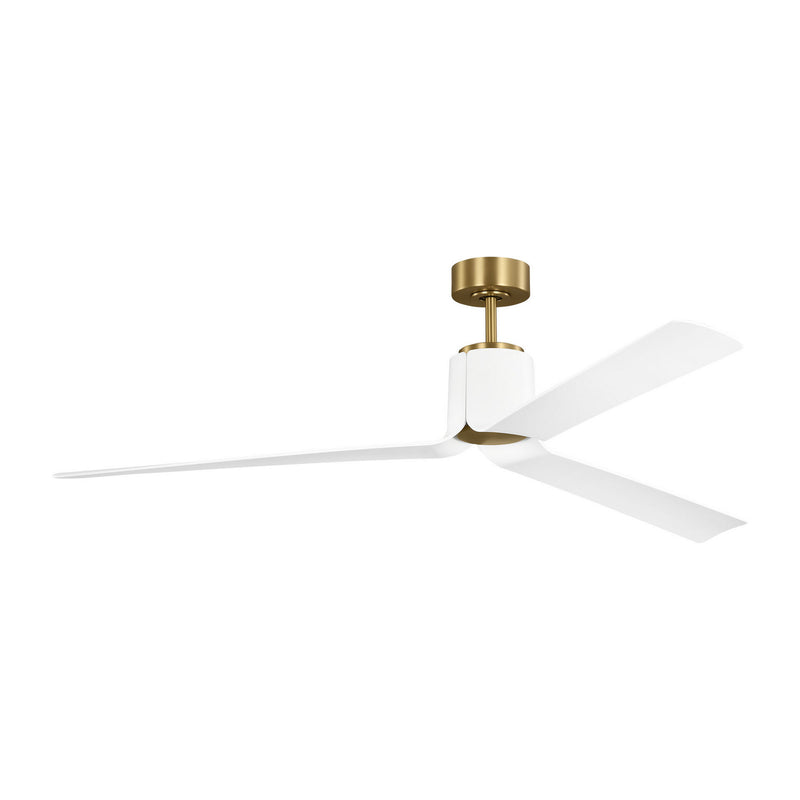 Visual Comfort Fan 3PESM66BBSD 66" Ceiling Fan, Burnished Brass