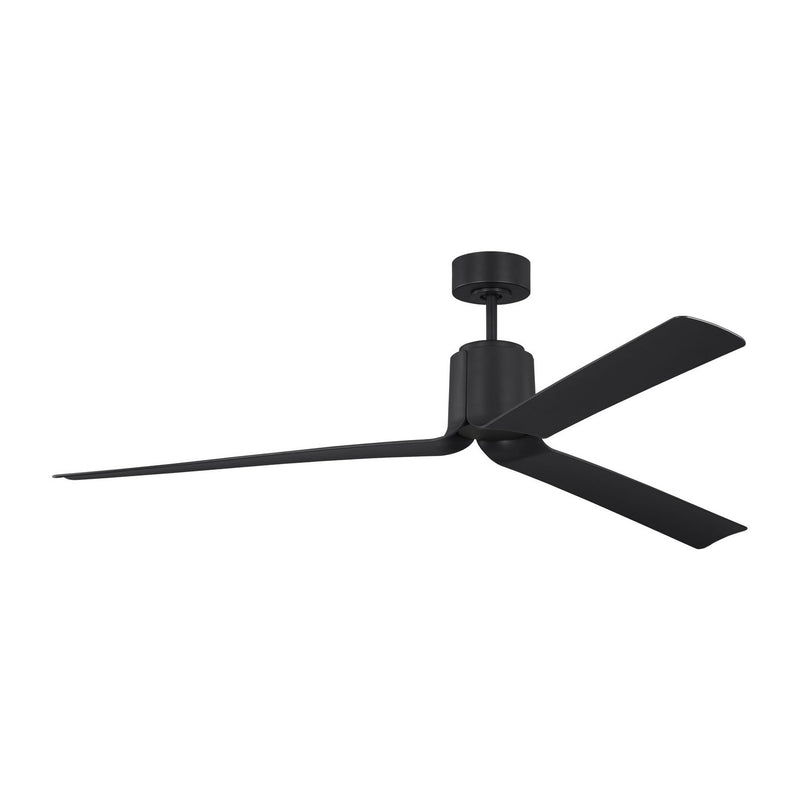Visual Comfort Fan 3PESM66MBKD 66" Ceiling Fan, Midnight Black