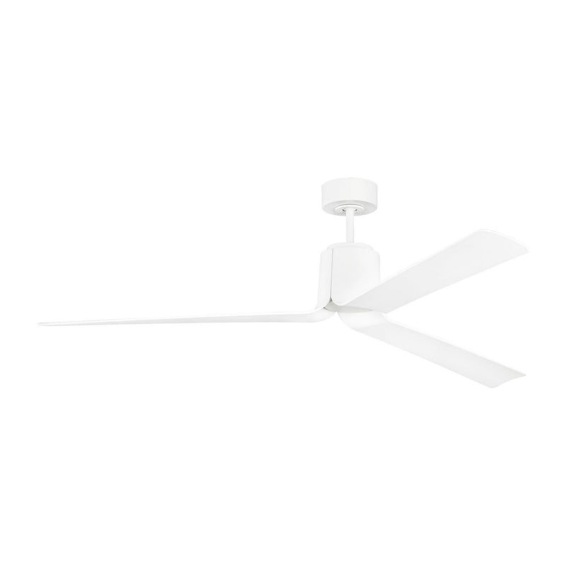 Visual Comfort Fan 3PESM66RZWD 66" Ceiling Fan, Matte White