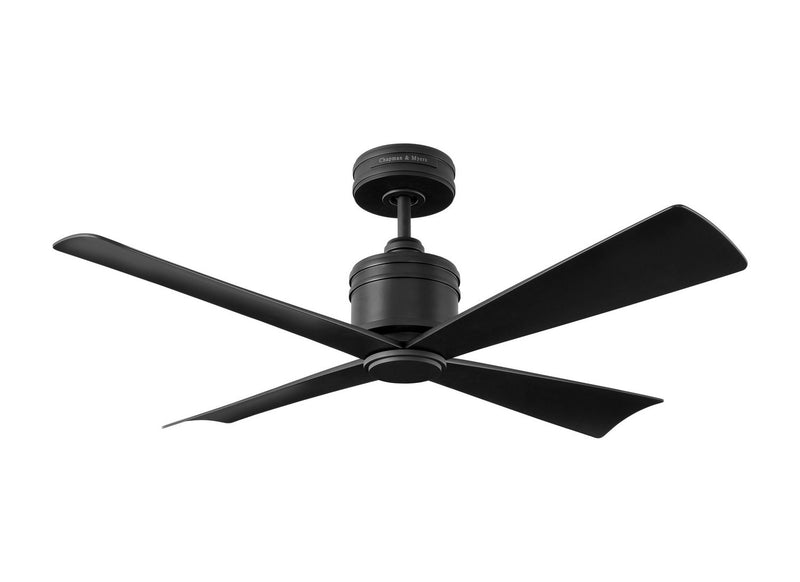 Visual Comfort Fan 4LNCR44MBK 44" Ceiling Fan, Midnight Black