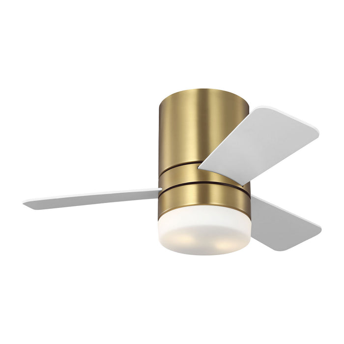Generation Lighting 3ERHR32BBSD 32" Ceiling Fan, Burnished Brass