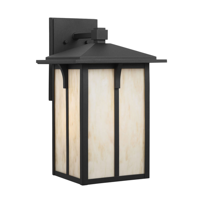 Generation Lighting 8752701CG-12 One Light Outdoor Wall Lantern, Black