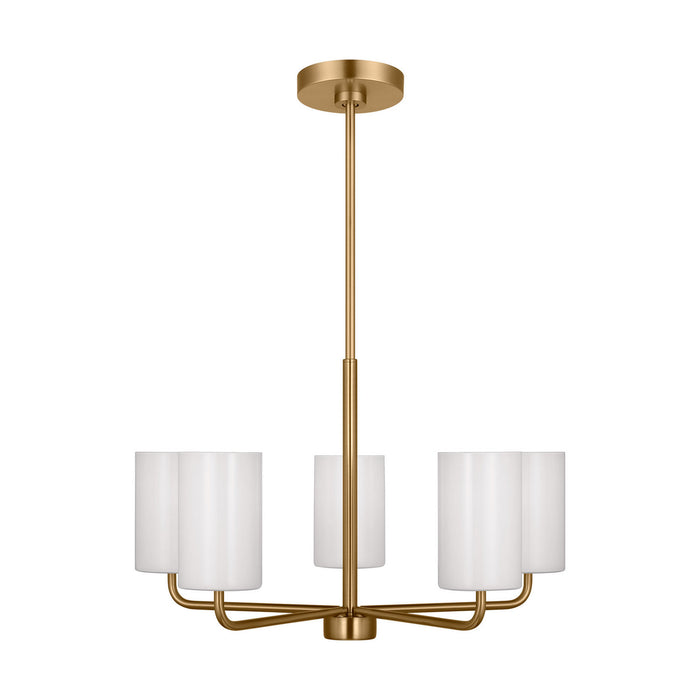 Generation Lighting GLC1015EN3/SB Five Light Chandelier, Satin Bronze