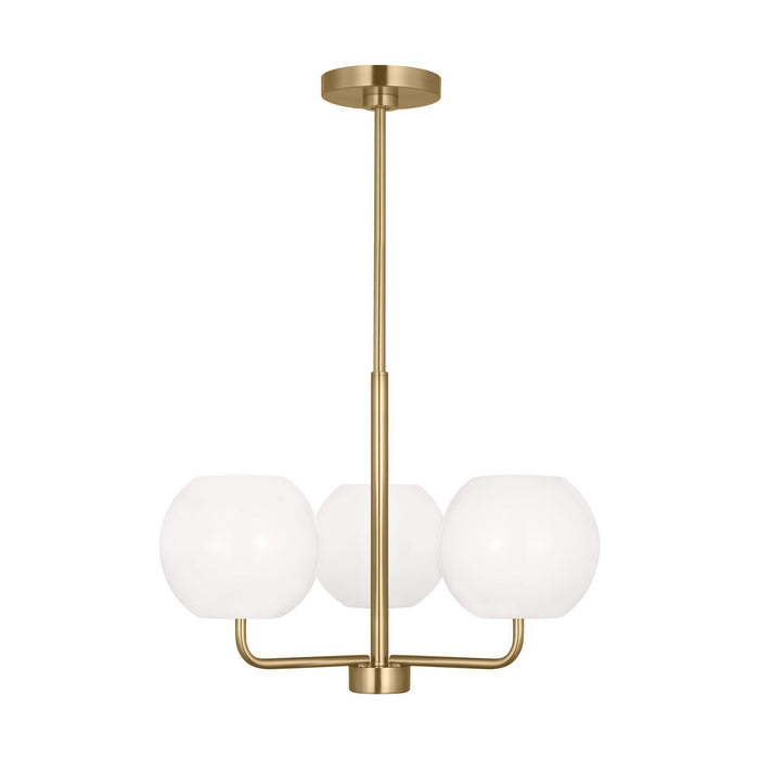 Generation Lighting GLC1043EN3/SB Three Light Chandelier, Satin Bronze