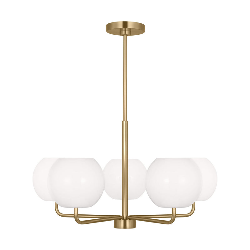 Generation Lighting GLC1055EN3/SB Five Light Chandelier, Satin Bronze