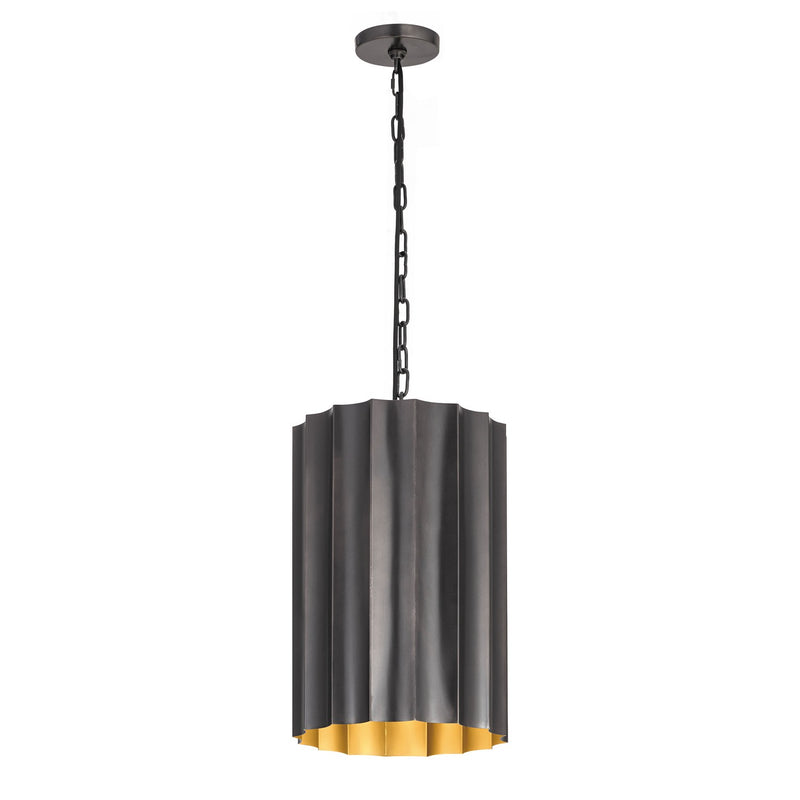 Maxim 39132GMGLD One Light Pendant, Gunmetal / Gold