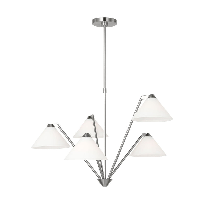 Generation Lighting GLC1255BS Chandelier, Brushed Nickel