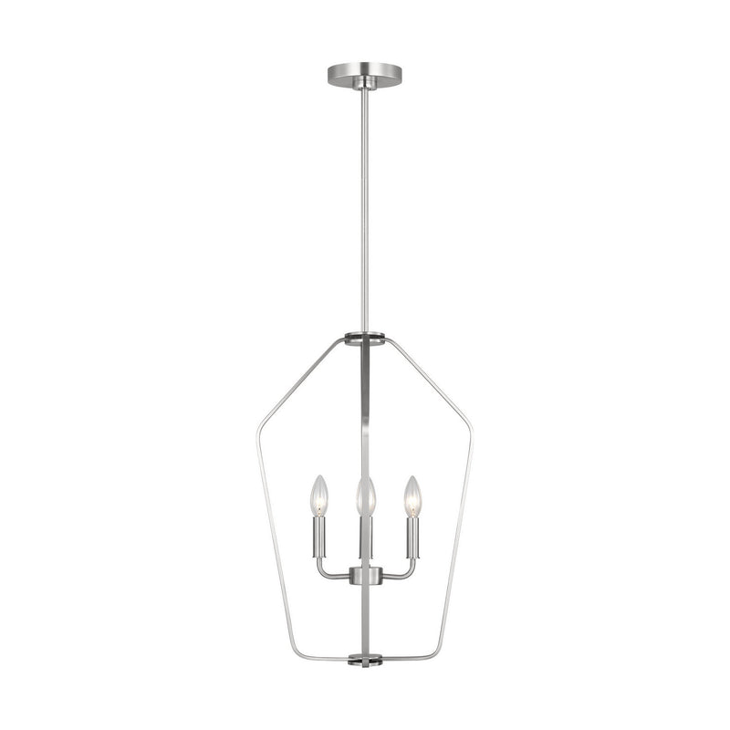 Generation Lighting GLC1264BS Four Light Chandelier, Brushed Nickel