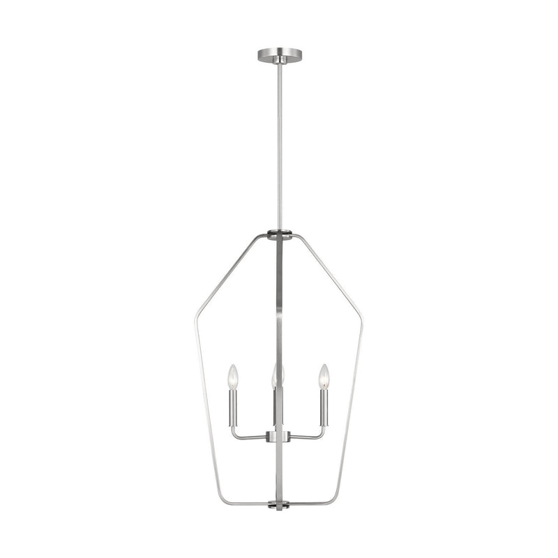 Generation Lighting GLC1274BS Four Light Chandelier, Brushed Nickel
