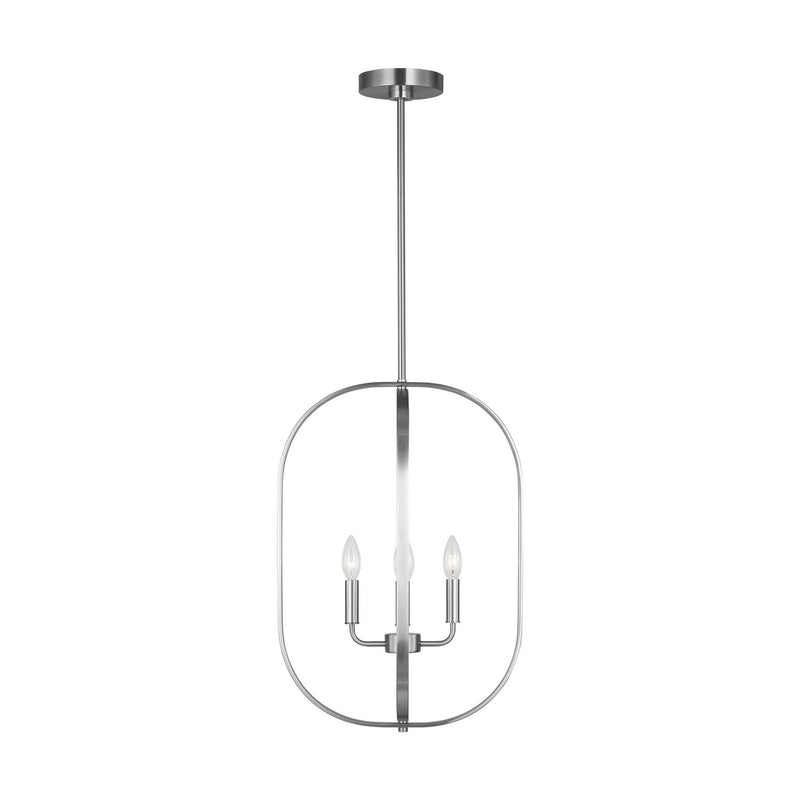 Generation Lighting GLC1304BS Four Light Chandelier, Brushed Nickel