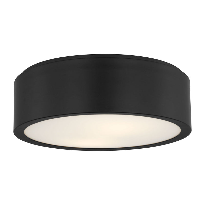Generation Lighting GLF1032MBK Flush Mount, Midnight Black