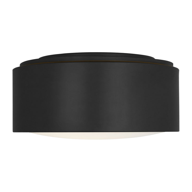 Generation Lighting GLF1041MBK Flush Mount, Midnight Black