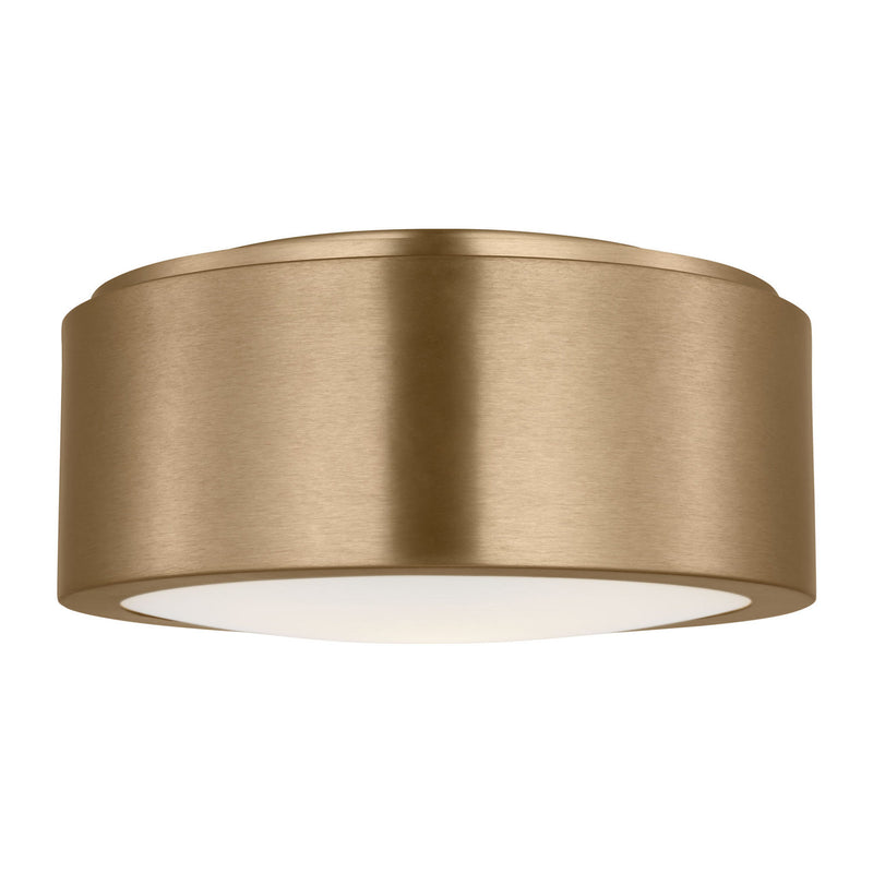 Generation Lighting GLF1041SB Flush Mount, Satin Brass