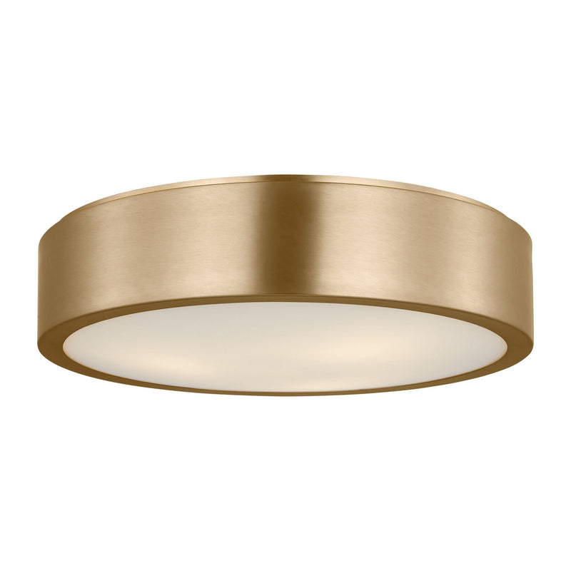 Generation Lighting GLF1053SB Flush Mount, Satin Brass