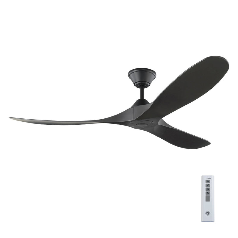Visual Comfort Fan 3MGMR60MBK-V2 60" Ceiling Fan, Midnight Black