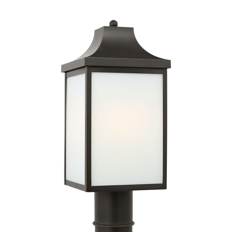 Generation Lighting GLO1051EN3/ANBZ One Light Post Lantern, Antique Bronze