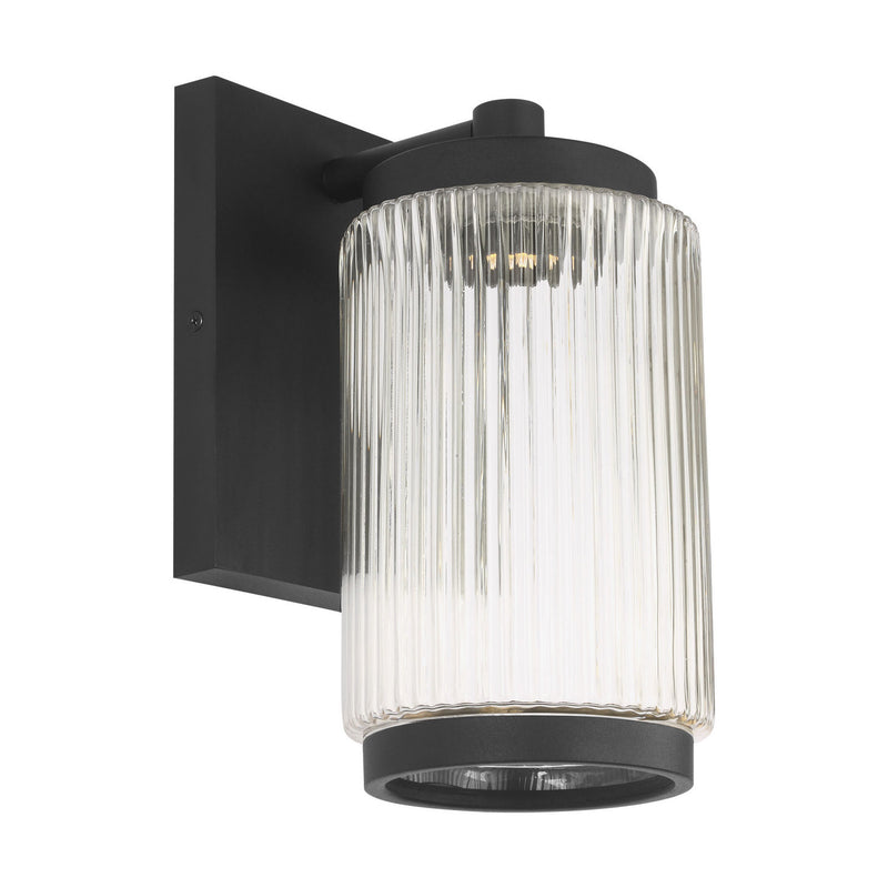 Generation Lighting GLO1061DL-TXB One Light Outdoor Wall Lantern, Textured Black