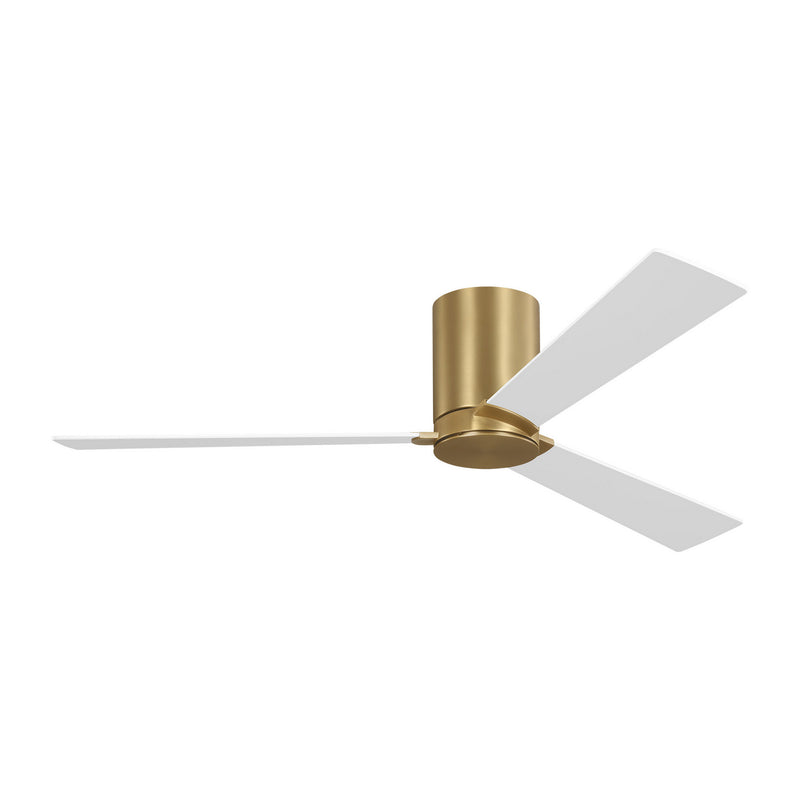 Visual Comfort Fan 3RZHR52BBS 52" Ceiling Fan, Burnished Brass