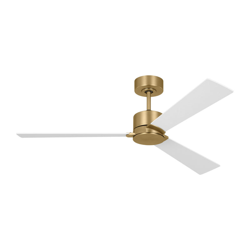 Visual Comfort Fan 3RZR52BBS 52" Ceiling Fan, Burnished Brass