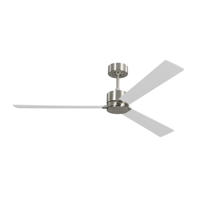 Visual Comfort Fan 3RZSM60BS 60" Ceiling Fan, Brushed Steel