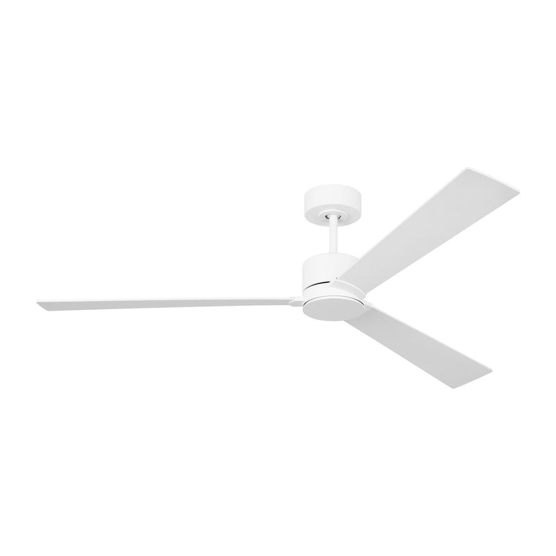 Visual Comfort Fan 3RZSM60RZW 60" Ceiling Fan, Matte White