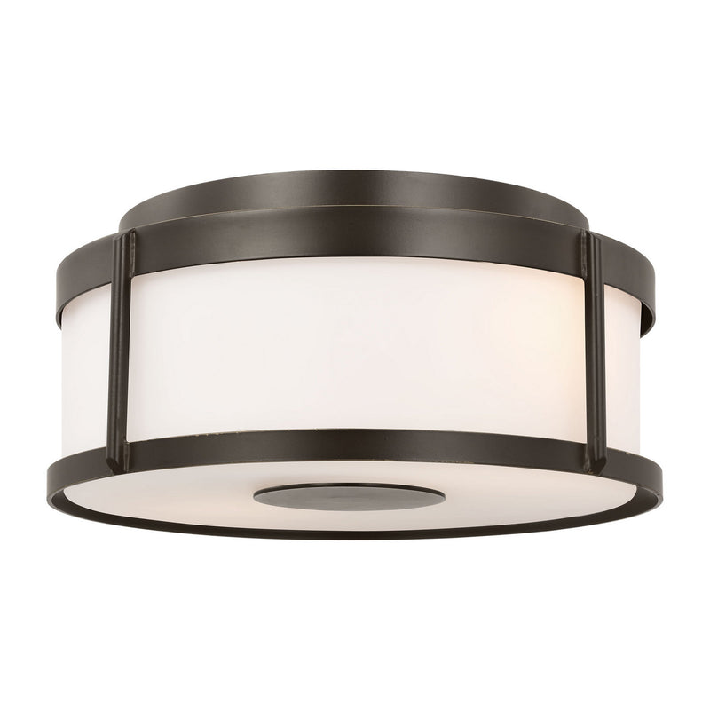 Generation Lighting GLO1132OE-ANBZ Flush Mount, Antique Bronze