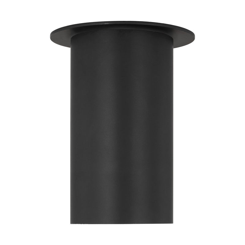 Visual Comfort Studio DJF1021MBK One Light Flush Mount, Midnight Black