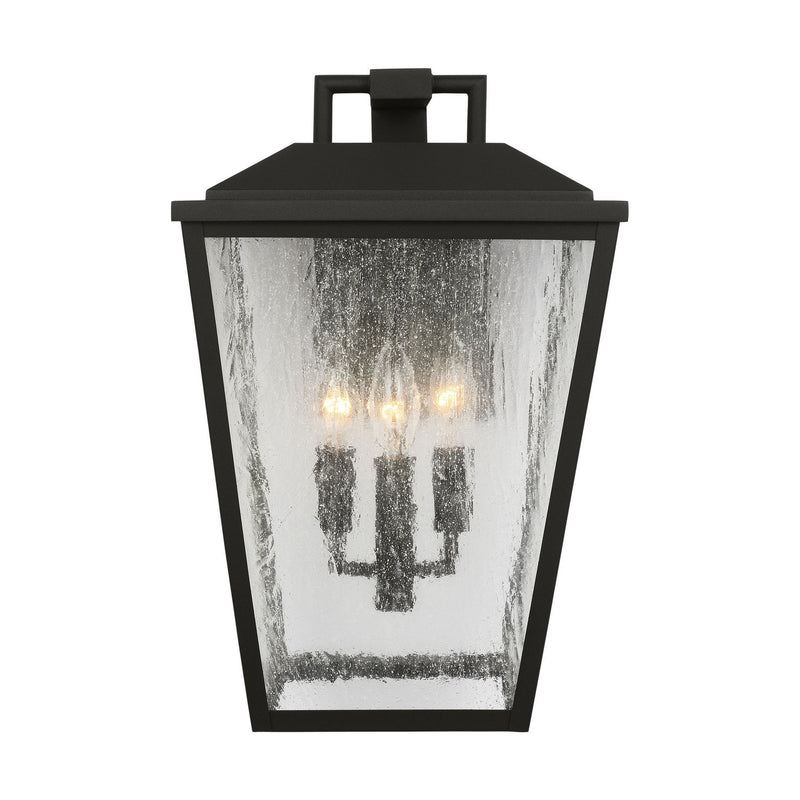 Visual Comfort Studio DJO1113TXB Three Light Wall Lantern, Textured Black