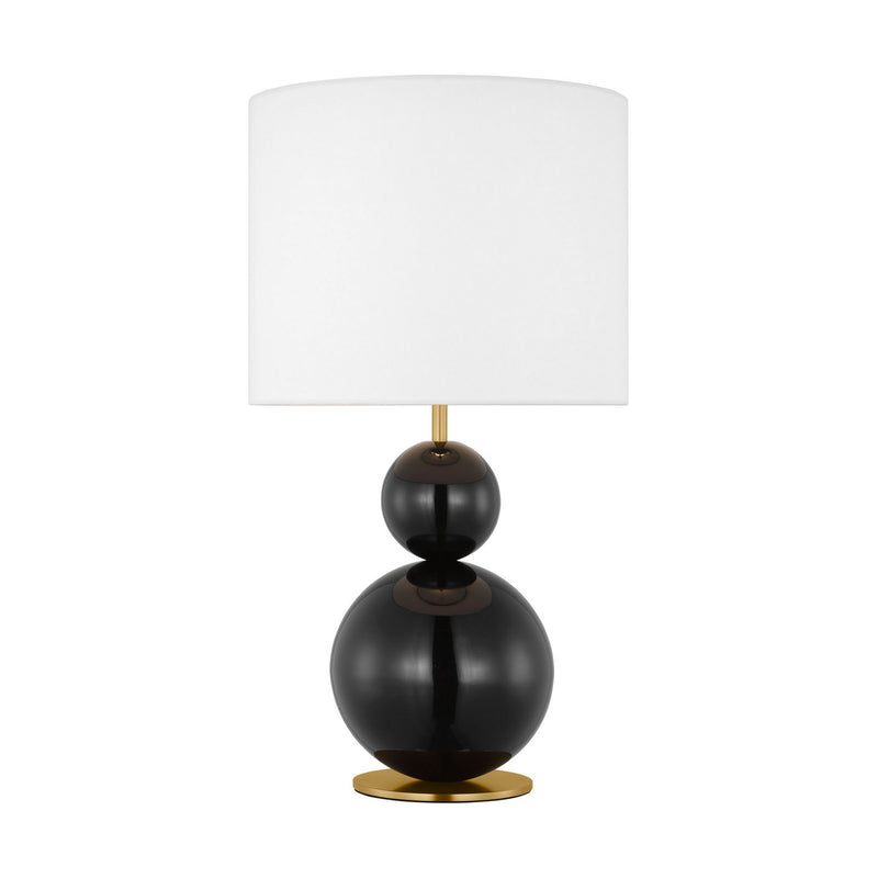Visual Comfort Studio KST1221GBK1 One Light Table Lamp, Gloss Black